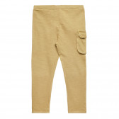 Pantaloni Chicco maro, din bumbac, cu buzunar lateral Chicco 326809 