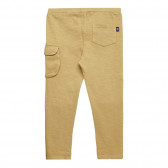 Pantaloni Chicco maro, din bumbac, cu buzunar lateral Chicco 326811 4