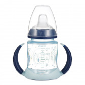 150 ml., Sticlă de suc din polipropilenă albastră, care strălucește în întuneric NUK 328186 3