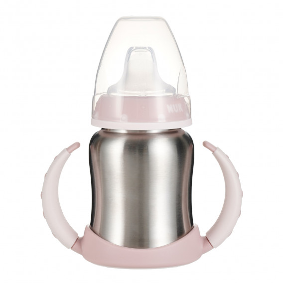 125 ml. Sticla Pink Thermo First Choice din oțel inoxidabil NUK 328234 3