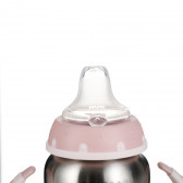 125 ml. Sticla Pink Thermo First Choice din oțel inoxidabil NUK 328235 4