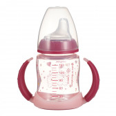 150 ml. Sticlă polipropilenă roz care strălucește în întuneric NUK 328242 3