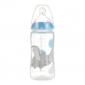 300 ml. Sticlă polipropilenă First Choice, Termo Control DUMBO cu biberon cu flux mediu, pentru bebeluși de 6-18 luni NUK 328268 