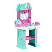 Bucătărie cu plită si accesorii pentru o fetită de 4 ani Furkan toys 328387 2