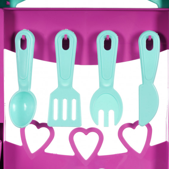 Bucătărie cu plită si accesorii pentru o fetită de 4 ani Furkan toys 328391 6