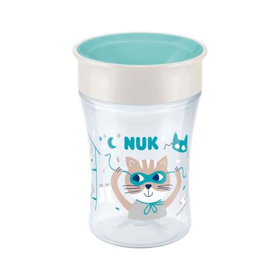 230 ml. Cupă magică evolution din polipropilenă turcoaz NUK 328973 