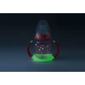 150 ml. Sticlă polipropilenă roz care strălucește în întuneric NUK 328982 6