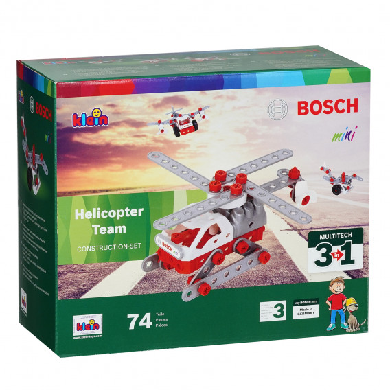 Set de asamblare pentru copii Elicopter 3 în 1 Bosch BOSCH 329433 10
