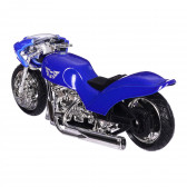 Motocicletă 1:18, albastră Motormax 329574 2