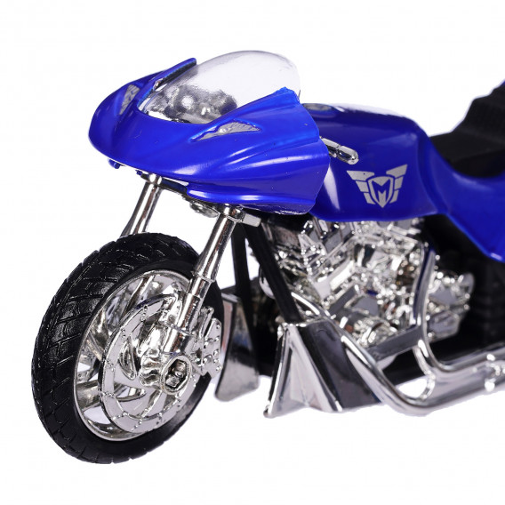 Motocicletă 1:18, albastră Motormax 329575 3