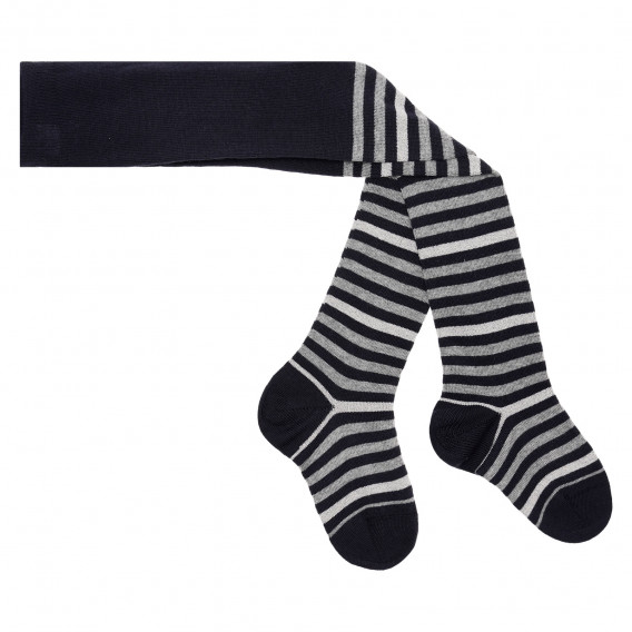 Ciorapi cu dungi pentru bebeluși, gri-negru Chicco 329632 1