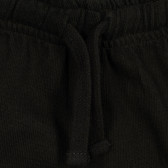 Pantaloni scurți negri din bumbac, cu buzunar lateral Chicco 330900 2
