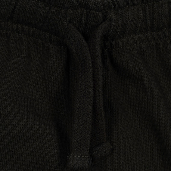 Pantaloni scurți negri din bumbac, cu buzunar lateral Chicco 330900 2
