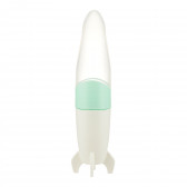 Flacon din silicon cu lingură, Rocket 90 ml., Verde Kikkaboo 331422 
