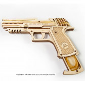 Pistol de puzzle mecanic 3D Ugears 3317 