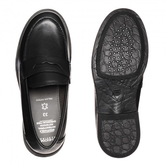 Pantofi negri eleganți, din piele Geox 331884 3