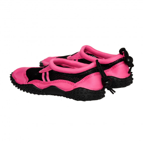 Pantofi aqua roz cu accente negre Playshoes 332072 2