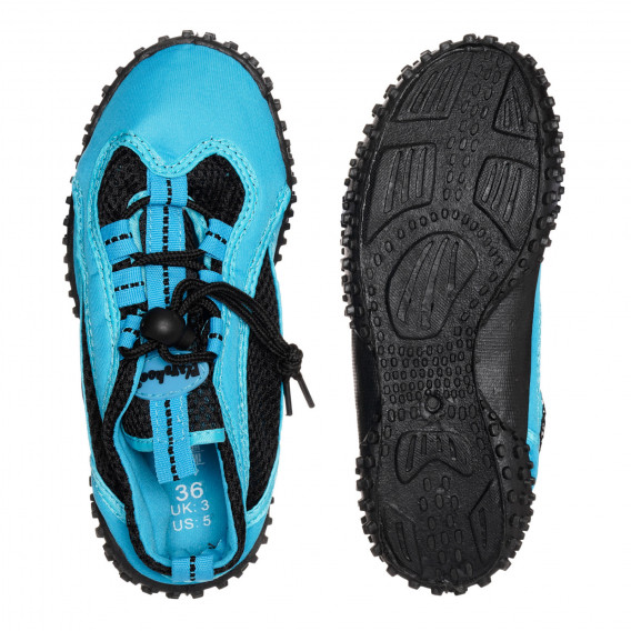 Pantofi acvatici albaștri cu accente negre Playshoes 332661 3