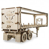 Puzzle 3D mecanic, Remorcă pentru camion Heavy Boy Ugears 3327 