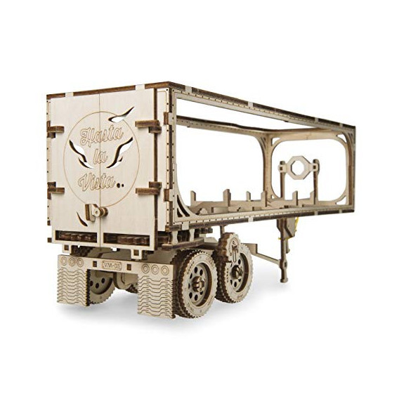 Puzzle 3D mecanic, Remorcă pentru camion Heavy Boy Ugears 3327 