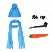 Set accesorii pentru om de zăpadă, albastru GT 333037 