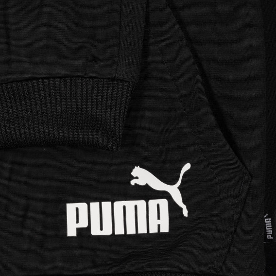 Set trening poli, hanorac și pantaloni Puma, negru pentru băieți Puma 333358 4