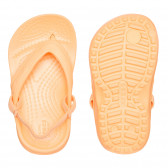 Papuci portocalii cu elastic CROCS 334168 3