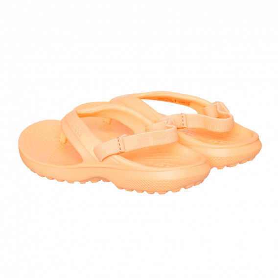 Papuci portocalii cu elastic CROCS 334169 2