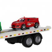 Camion roșu de transport auto cu 3 mașini GOT 334622 3
