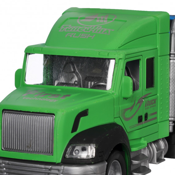 Camion transport auto verde, două niveluri cu 6 mașini GOT 334646 3