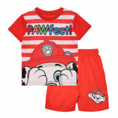 Pijamale Patrula Cățelușilor din bumbac, roșii Paw patrol 334815 