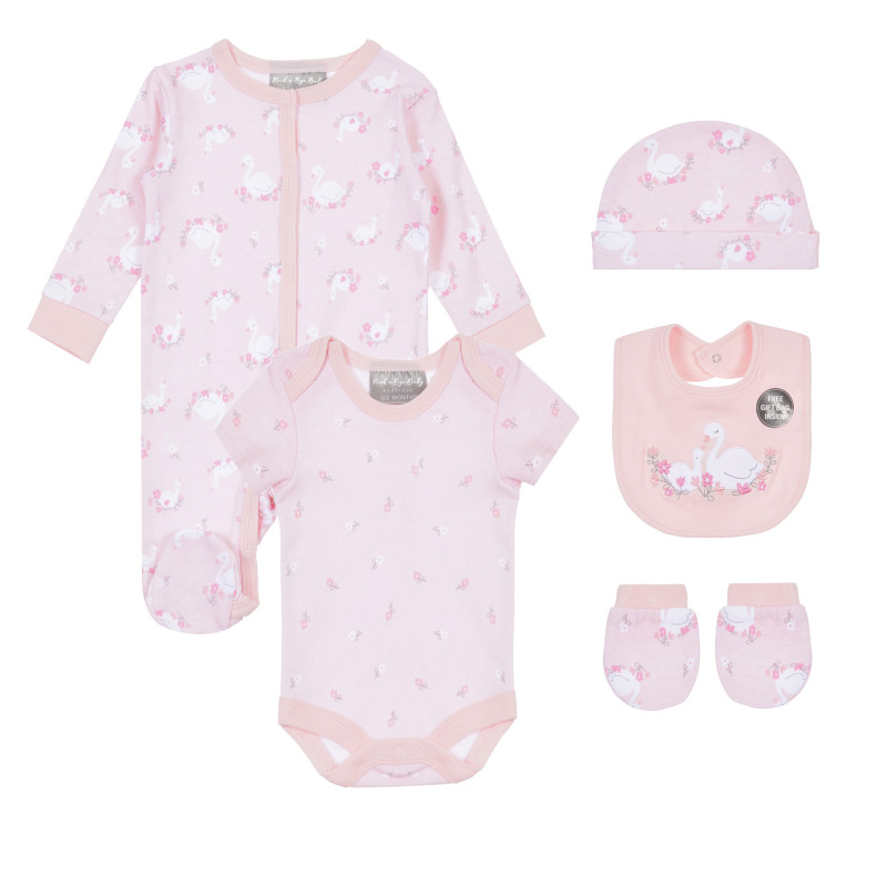 Set haine ROCK A BYE BABY, imprimat, roz pentru fete  334934