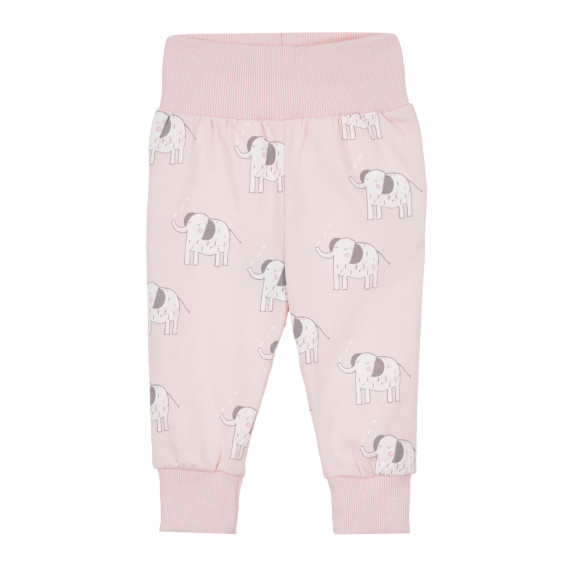 Pantaloni pentru bebeluși din bumbac, în roz Pinokio 334971 