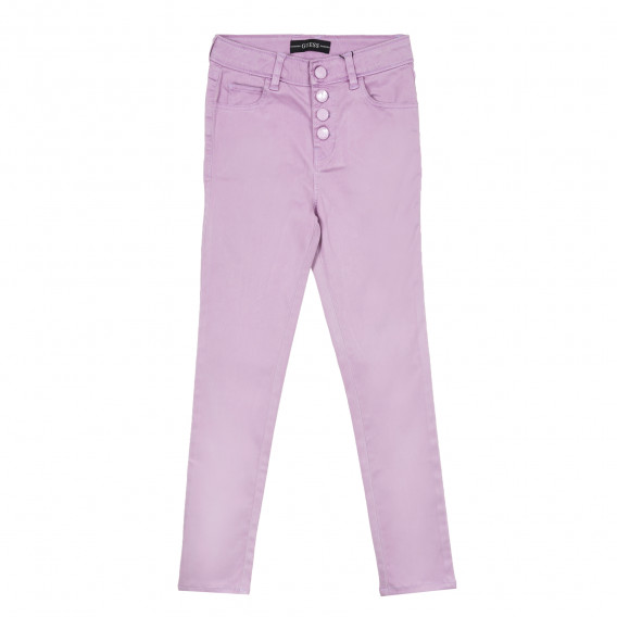 Pantaloni din satin violet Guess 335039 