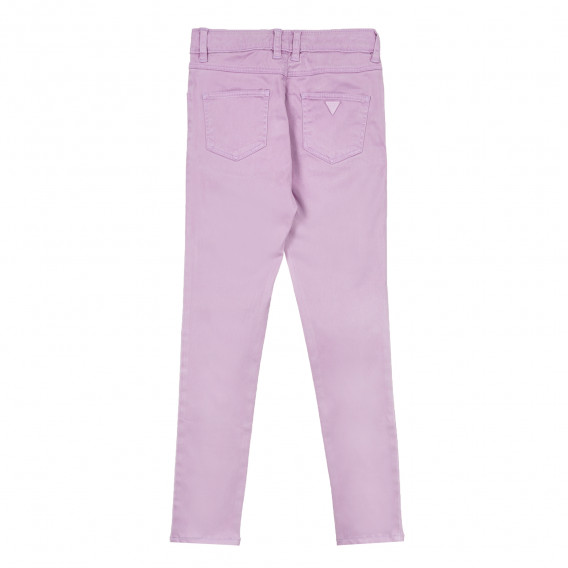 Pantaloni din satin violet Guess 335042 4