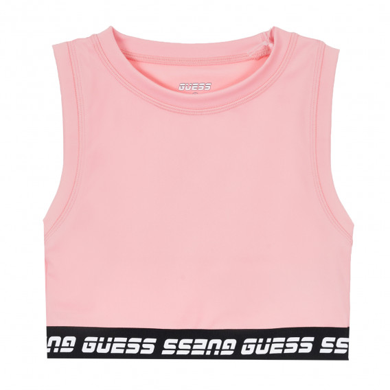 Top sport roz, cu elastic Guess 335043 