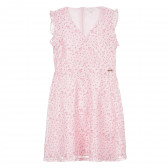 Rochie roz din dantelă cu volane pe mâneci Guess 335063 4
