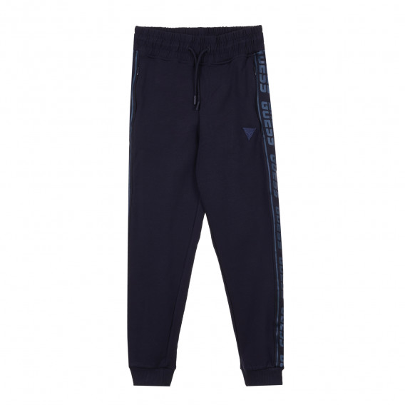 Pantaloni sport bleumarin cu benzi laterale Guess 335134 