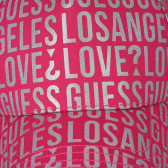 Palarie Guess cu viziera si monograma dreapta, roz Guess 335153 4
