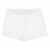 Set de maieu și pantaloni scurți din bumbac, de culoare albă Benetton 335177 6