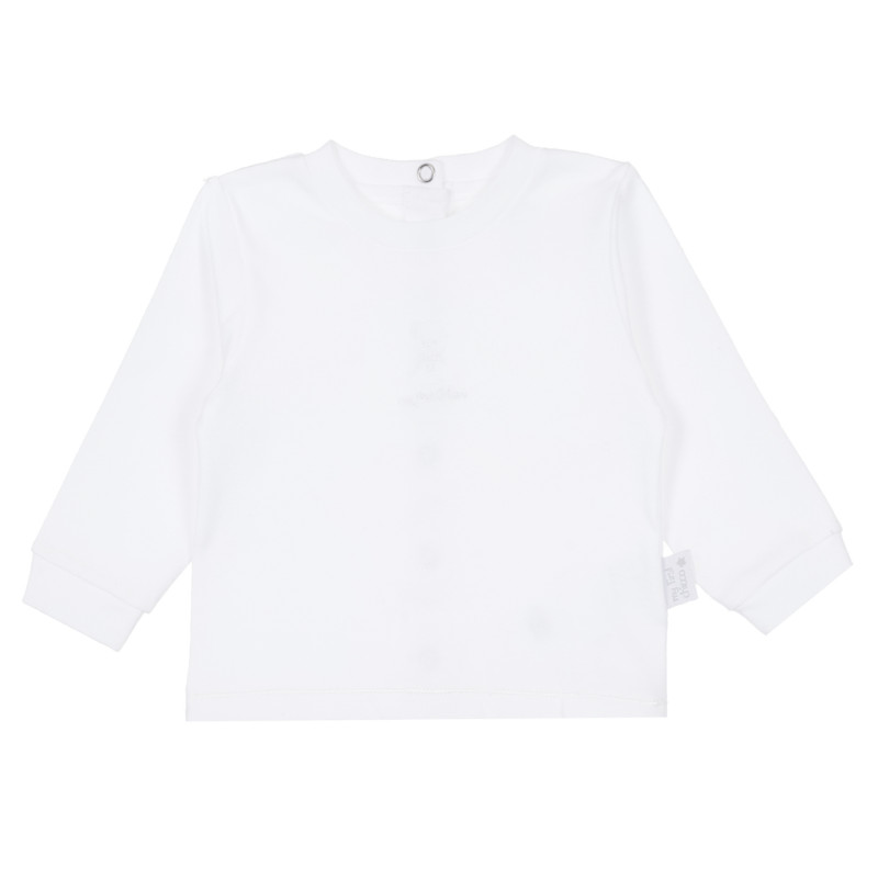 Bluză Chicco din bumbac cu mâneci lungi în culoarea albă pentru un bebeluș  335239