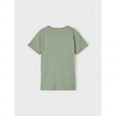 Tricou verde din bumbac cu imprimeu T-REX Name it 335962 2