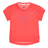 Tricou sport modern pentru tineret Puma, roz pentru fete Puma 336056 
