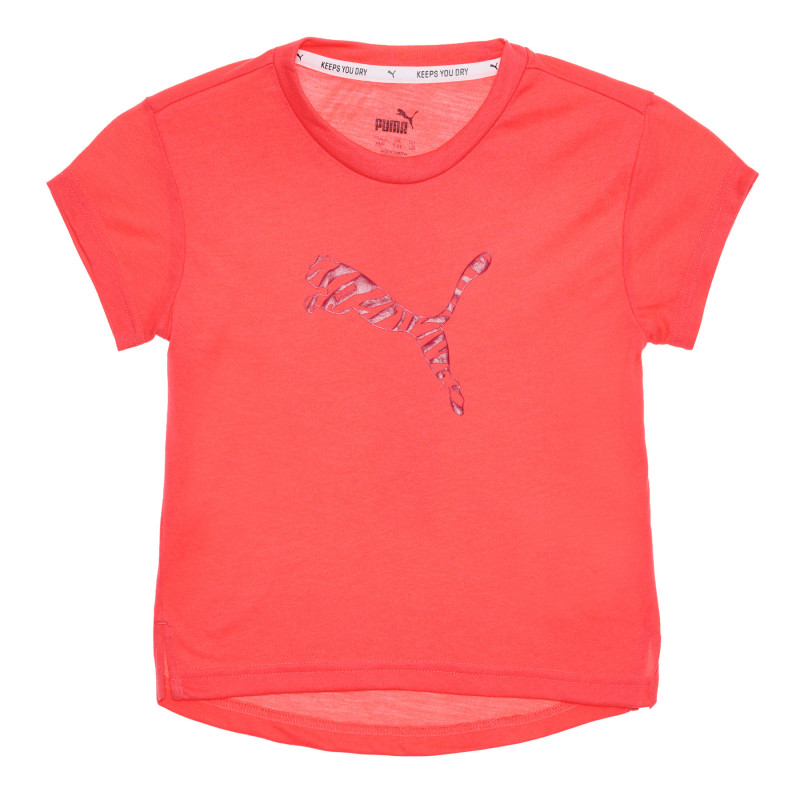 Tricou sport modern pentru tineret Puma, roz pentru fete  336056