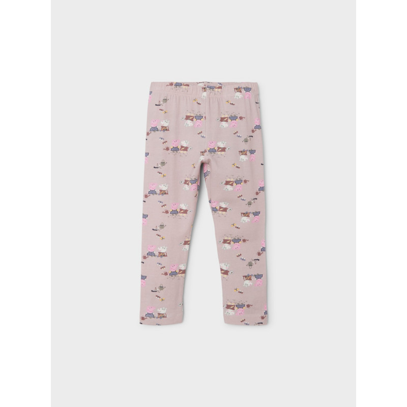 Pantaloni roz din bumbac organic cu imprimeu Peppa Pig  336268