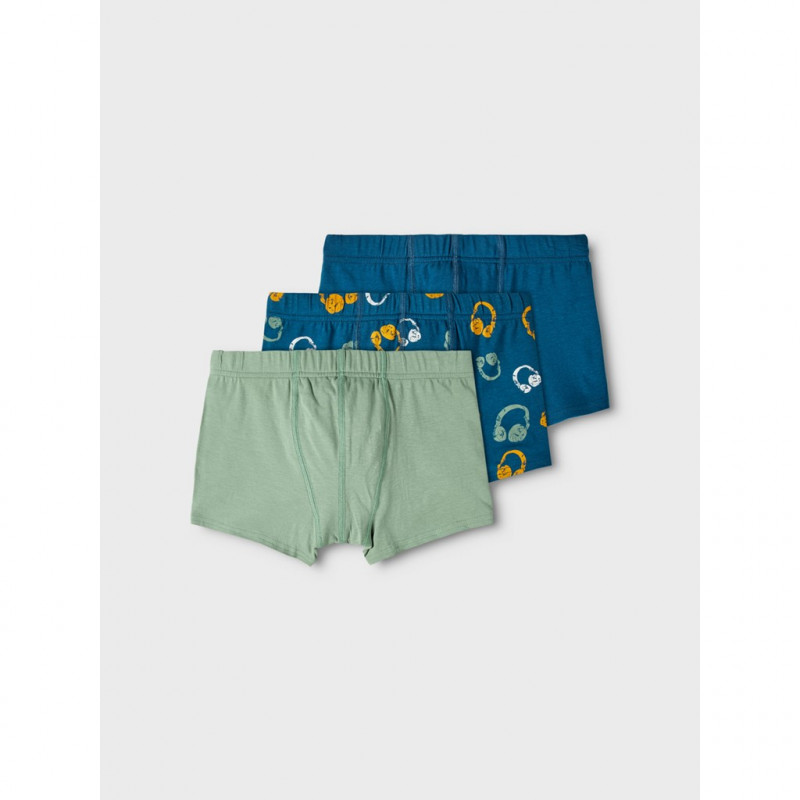 Set multicolor de trei boxeri din bumbac organic  336269