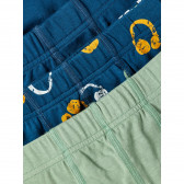 Set multicolor de trei boxeri din bumbac organic Name it 336273 5