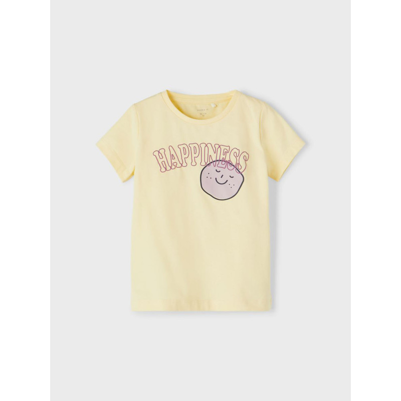 Tricou din bumbac Happiness pentru bebeluș, galben  336441