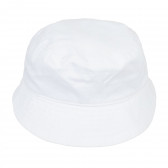 Pălărie din bumbac, pentru bebeluși, alb Benetton 336743 