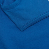 Bluză din bumbac cu imprimeu, de culoare albastră Benetton 336748 3